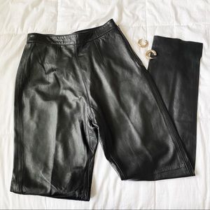 Vintage High Waisted Leather Pants
